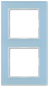 Рамка 2-кратная, серо-голубая, стекло  AC582GLBLGR