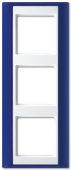 Рамка 3-кратная для серии Aplus, синий-белый AP583BLWW