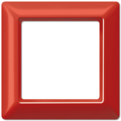 Рамка 1-кратная для вертикальной и горизонтальной установки, красная AS581GLRT