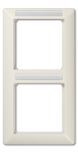 рамка 2-кратная вертикальная с полем для надписи слоновая кость AS582BFINA