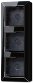 Коробка для накладного монтажа 3-кратная, чёрный AS583ASW
