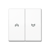 Клавиши для выключателя управления жалюзи, белые AS591-5PWW