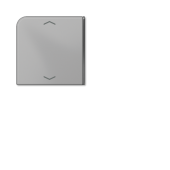 клавиша с символом для 3 и 4-клавишного пульта KNX, серая, для серии CD (верхняя левая, верхняя левая и нижня правая) CD404TSAPGR14