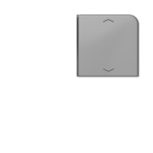 клавиша с символом для 3 и 4-клавишного пульта KNX, серая, для серии CD ( нижняя левая, верхняя правая  и нижняя левая) CD404TSAPGR23