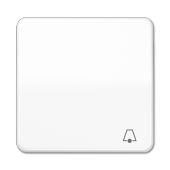 Клавиша ударопрочная с символом "звонок" для кнопок, белая CD590BFKWW