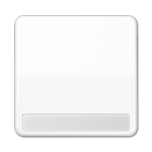 Клавиша для выключателя и кнопки, с полем для надписи, белая CD590NABFWW