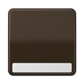 Клавиша для выключателя и кнопки, с полем для надписи, коричневая CD590NABR