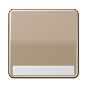 Клавиша для выключателя и кнопки, с полем для надписи, золотая бронза CD590NAGB
