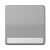 Клавиша для выключателя и кнопки, с полем для надписи, серая CD590NAGR