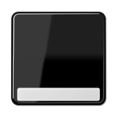 Клавиша для выключателя с полем для надписи, черная CD590NASW