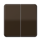 Клавиши для сдвоенных выключателей и кнопок, коричневые CD595BR