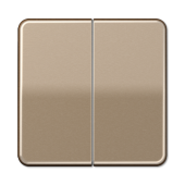 Клавиши для сдвоенных выключателей и кнопок, золотая бронза CD595GB