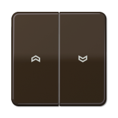 Клавиши для выключателя управления жалюзи 509VU и кнопки 539VU, коричневые CD595PBR