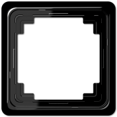 Рамка для вертикальной и горизонтальной установки, однократная, черная CDP581SW