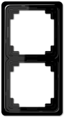 Рамка для вертикальной и горизонтальной установки, 2-кратная, черная CDP582SW