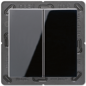 EnOcean выключатель двухклавишный в сборе, черный ENOA595SW