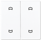 EnOcean выключатель двухклавишный в сборе с символами, белый ENOLS995MPWW