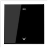 Клавиша блока управления жалюзи с возможностью подсоединения датчиков, чёрная LS5232FSSW