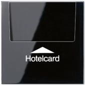 Накладка карточного выключателя, черная LS590CARDSW