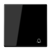 Клавиша для  выключателя с символом "звонок", черная LS990KSW