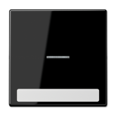 Клавиша для  выключателя с подсветкой и полем для надписи,чёрная LS990NAKO5SW