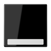 Клавиша для  выключателя с полем для надписи,чёрная LS990NASW