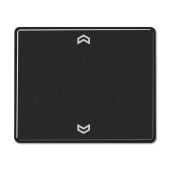 Клавиша блока управления жалюзи с памятью и возможностью подсоединения датчиков, черная SL5232MSSW