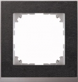 M-Pure D?cor 1-постовая рамка, нерж.сталь/цвет алюминия MTN4010-3646