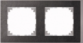 M-Pure D?cor 2-постовая рамка, нерж.сталь/цвет алюминия MTN4020-3646
