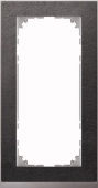 M-Pure D?cor 2-постовая рамка без перегородки, нерж.сталь/цвет алюминия MTN4025-3646