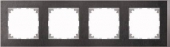 M-Pure D?cor 4-постовая рамка, венге/цвет алюминия MTN4040-3671