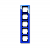 Рамка 5-постовая, серия axcent, цвет синий 1725-288