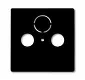 Плата центральная (накладка) для ТВ-розеток, серия Basic 55, цвет chateau-black 1743-95-507