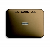 Плата центральная (накладка) для механизма карточного выключателя 2025 U, серия alpha nea, цвет бронза 1792-21-101