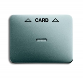 Плата центральная (накладка) для механизма карточного выключателя 2025 U, серия alpha exclusive, цвет титан 1792-266-101