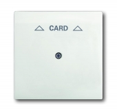 Плата центральная (накладка) для механизма карточного выключателя 2025 U, серия impuls, цвет белый бархат 1792-774
