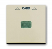 Накладка (центральная плата) для механизма карточного выключателя 2025 U, Basic 55, слоновая кость 1792-92-507