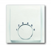 Плата центральная (накладка) для механизма терморегулятора (термостата) 1094 U, 1097 U, серия impuls, цвет белый бархат 1794-774