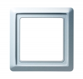 Рамка 1-постовая, серия Allwetter 44, цвет серебристо-алюминиевый 2101-33