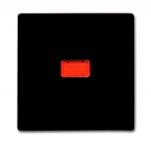 Клавиша для механизма 1-клавишного выключателя/переключателя/кнопки, с красной линзой (IP44), серия Allwetter 44, цвет коричневый 2107-31