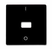 Клавиша для механизма 1-клавишного выключателя/переключателя/кнопки, с окном для линзы, с маркировкой "I/O" (IP44), серия Allwetter 44, цвет коричневый 2108-31