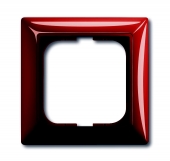 Рамка 1-постовая, серия Basic 55, цвет foyer-red 2511-97-507