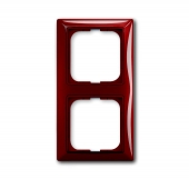 Рамка 2-постовая, серия Basic 55, цвет foyer-red 2512-97-507
