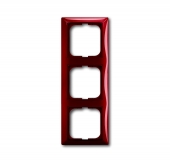 Рамка 3-постовая, серия Basic 55, цвет foyer-red 2513-97-507