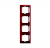 Рамка 4-постовая, серия Basic 55, цвет foyer-red 2514-97-507