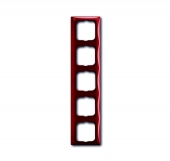Рамка 5-постовая, серия Basic 55, цвет foyer-red 2515-97-507