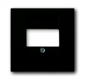 Плата центральная (накладка) для розеток громкоговорителя 0247, 0248, серия Basic 55, цвет chateau-black 2539-95-507