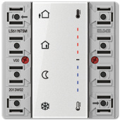 KNX комнатный контроллер, 2 группы