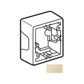 CARIVA Коробка установочная 36 мм для наружного монтажа слоновая кость для розеток с заземлением ,773797